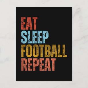POSTAL COME FOOTBALL DORMIR REPETIR