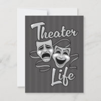 Comedia de la vida en teatro y máscaras de tragedi