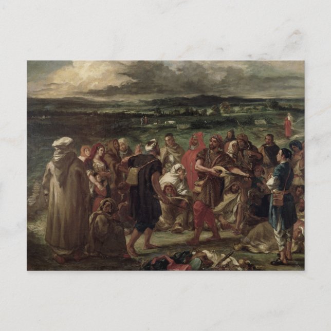 Postal Comediantes o bufones árabes, 1848 (Anverso)