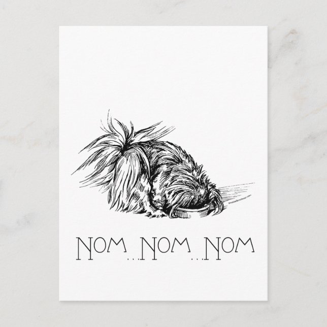 Postal Comedor Ansioso Peke (Anverso)