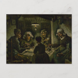 Postal Comedores de papas por Vincent Van Gogh