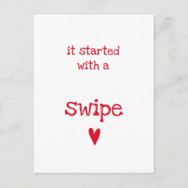 Postal Comenzó con un El día de San Valentín Swipe - Funn