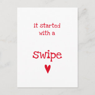 Postal Comenzó con un El día de San Valentín Swipe - Funn