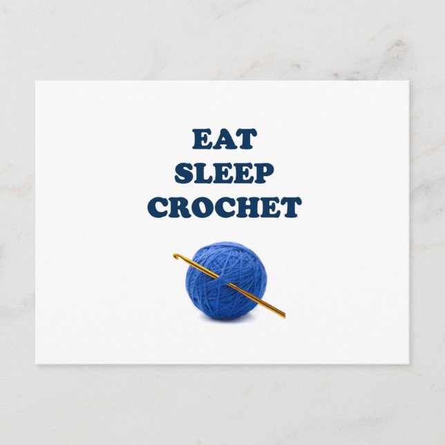 Postal Comer Crochet de sueño (Anverso)
