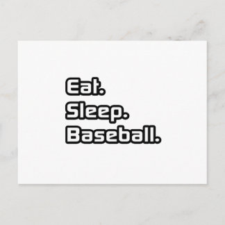 Postal Comer. Dormir. Béisbol.