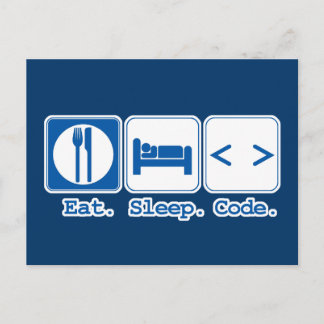 Postal comer dormir código (html)
