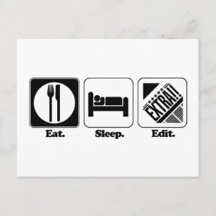 Postal comer dormir editar