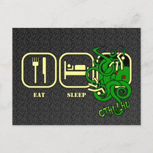 Postal Comer - Dormir - Postcard de Cthulhu