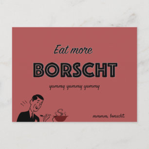 Postal Comer más Borscht