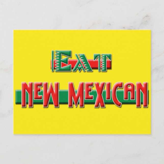 Postal Comer nuevo mexicano (Anverso)