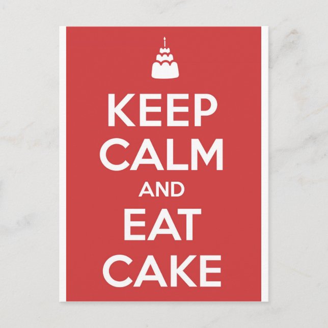 Postal Comer pastel (Anverso)