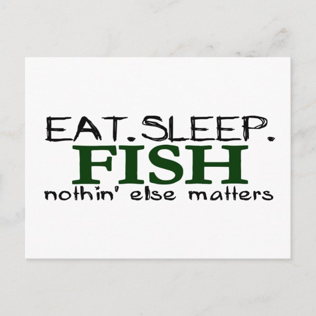 Postal Comer pescado de sueño (Anverso)