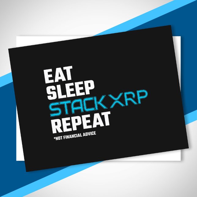 Postal Comer Pila De Dormir Gracioso Meme De Crypto De XR (Subido por el creador)