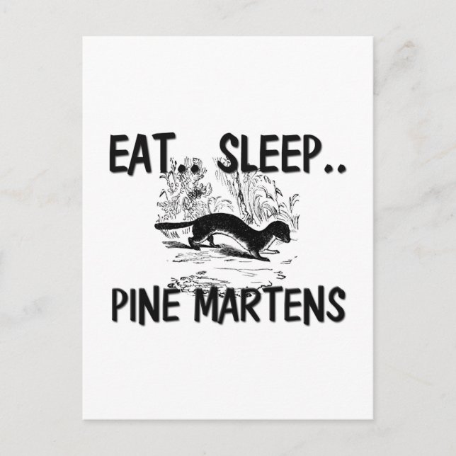 Postal Comer Sleep PINE MARTENS (Anverso)
