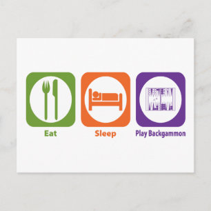 Postal Comer Sleep Play Backgammon