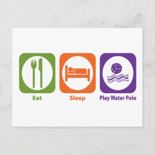 Postal Comer Sleep Play Water Polo