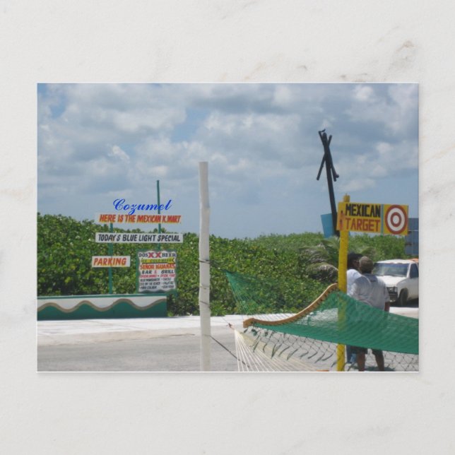 Postal comercial de Cozumel (Anverso)