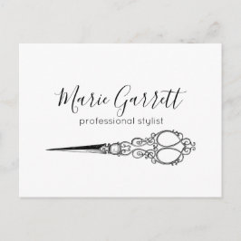 Postal Comercialización de Salones de Tijeras Vintage