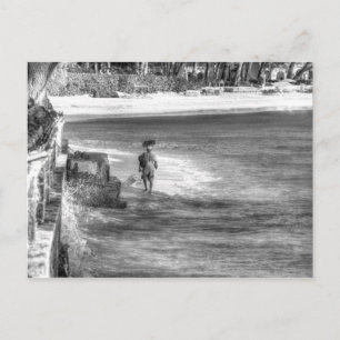 Postal Comerciante de Playa de Barbados