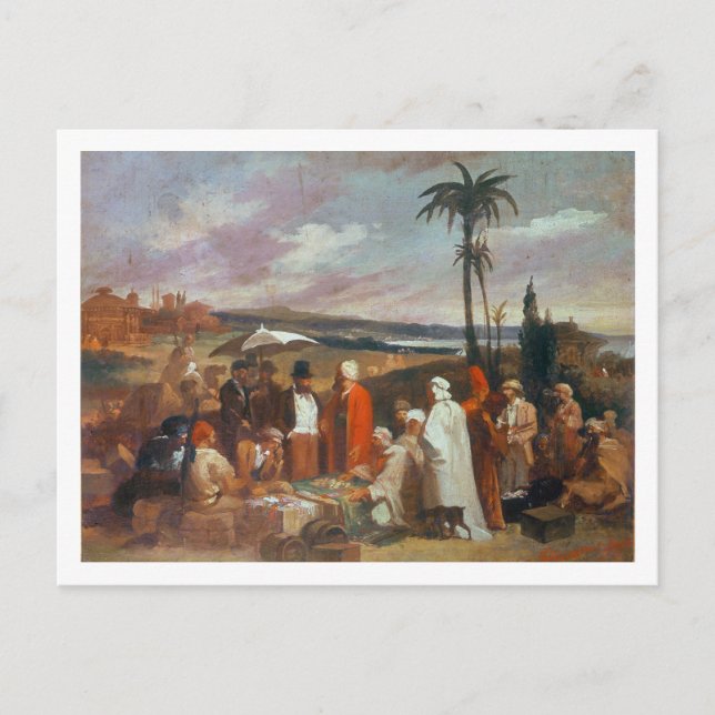 Postal Comerciantes orientales (Anverso)