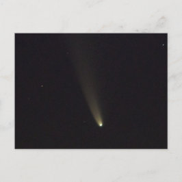 Postal Cometa NEOWISE en el cielo nocturno