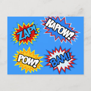 Postal ¡Comic Book Pow! Explosiones
