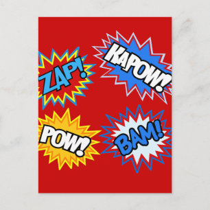 Postal ¡Comic Book Pow! Explosiones