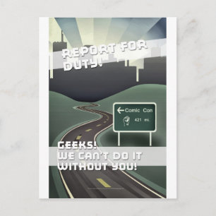 Postal Comic Con Movie Poster