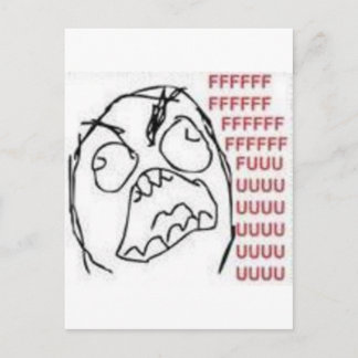Postal Comic de la rabia de FU