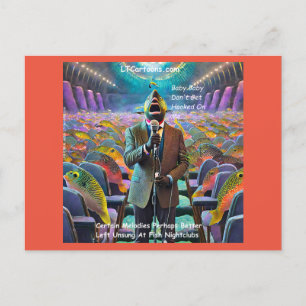 Postal Comic de Rick London Fish Nightclub Singer