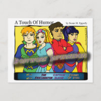 Cómic de "Un toque de humor" de héroes del super m