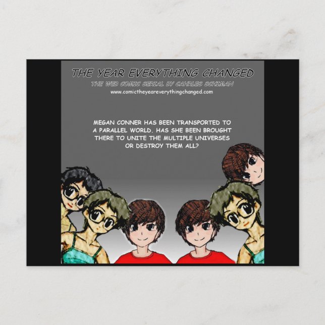 Postal Cómic: El año en que todo cambió (Anverso)