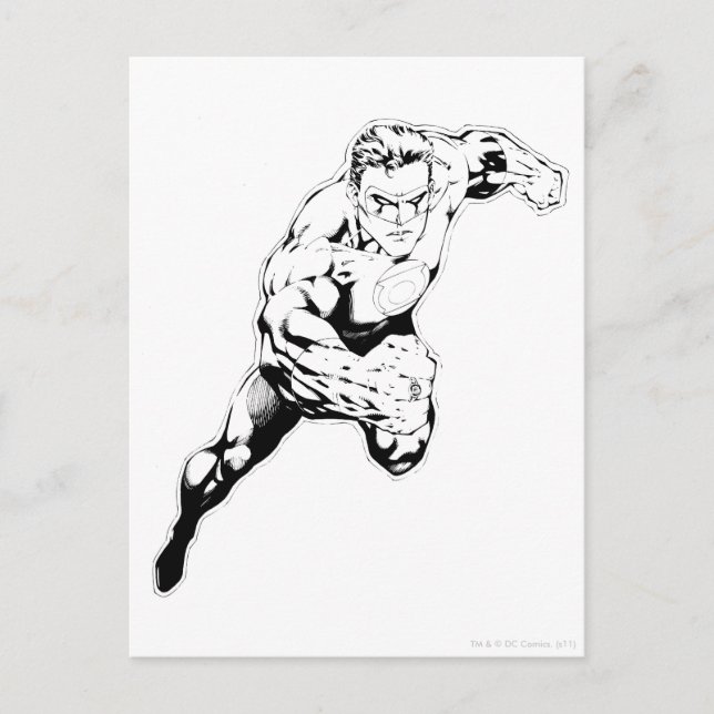 Postal Comic Style - Swift Jump, Black and White (Anverso)