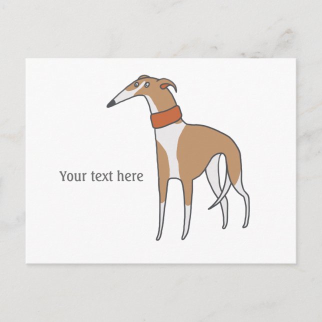 Postal Comic Whippet Dog Personalizable (Anverso)
