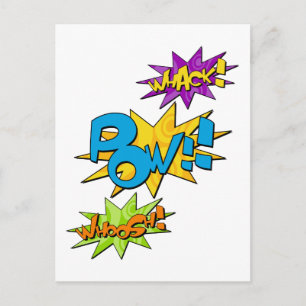 Postal cómica Whoosh Whoosh Pow