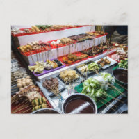 Comida asiática para la localización de la basura 