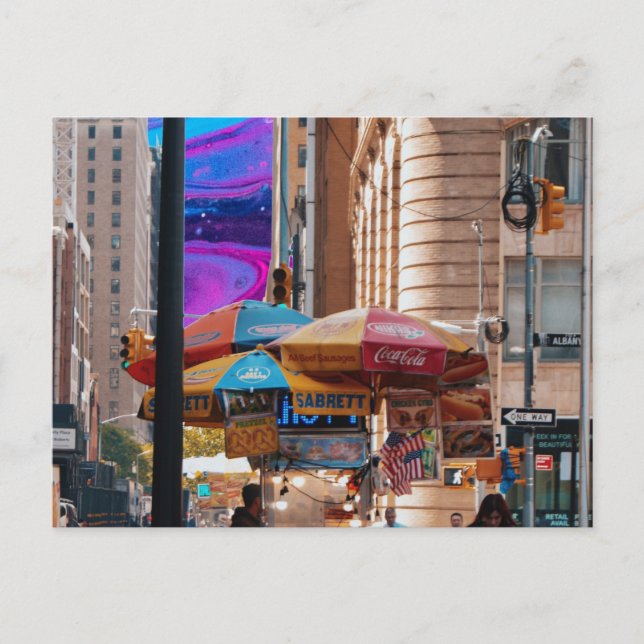 Postal comida callejera (Anverso)