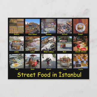 Postal Comida callejera en Estambul