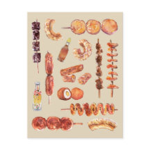 Comida callejera filipina en Watercolor Pinoy