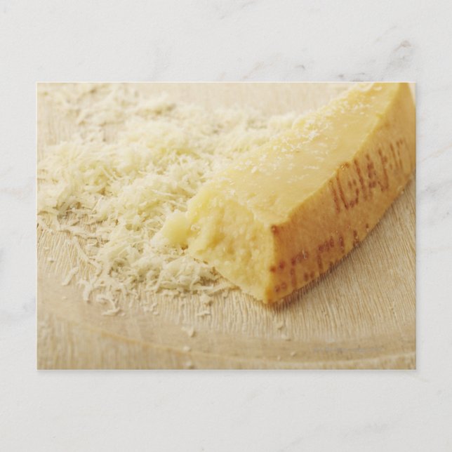 Postal Comida, Comida Y Bebida, Queso, Parmesano, Grasa, (Anverso)