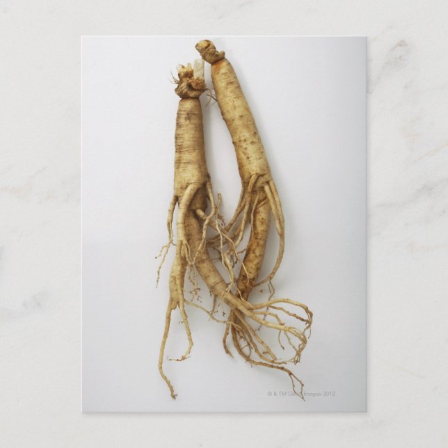 Postal comida coreana, ginseng (Anverso)