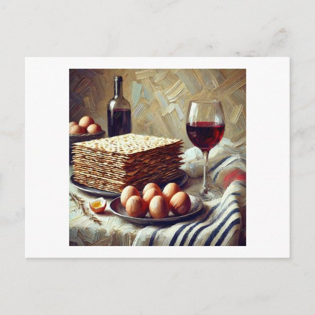 Postal Comida de la Pascua, (Anverso)