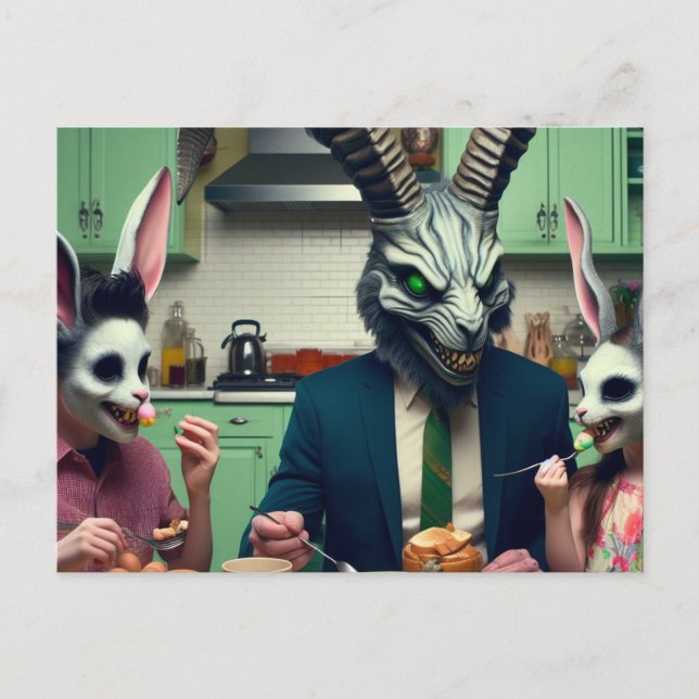 Postal Comida de Semana Santa con miedo a la vendimia (Anverso)