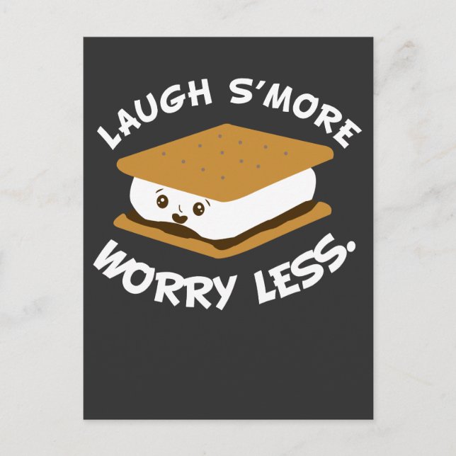 Postal Comida divertida - Laugh S'more Worless (Anverso)