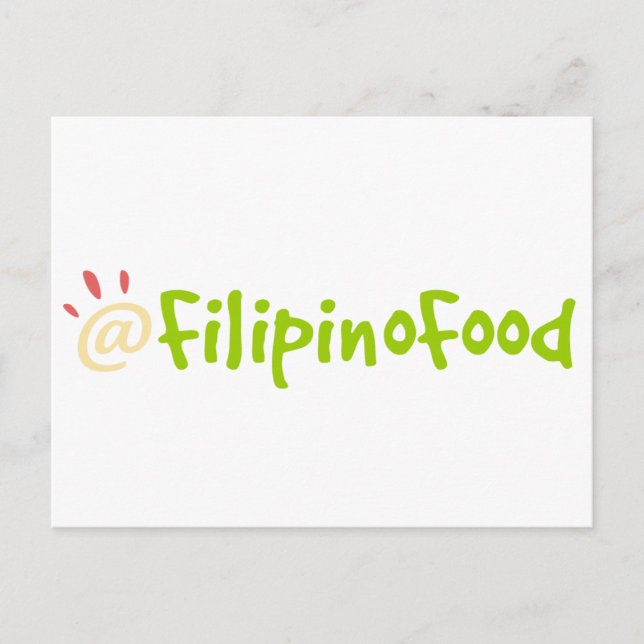 Postal Comida filipina (Anverso)