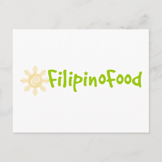 Postal Comida filipina (Anverso)