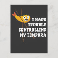 Comida japonesa Tempura Chopsticks gambas fritas