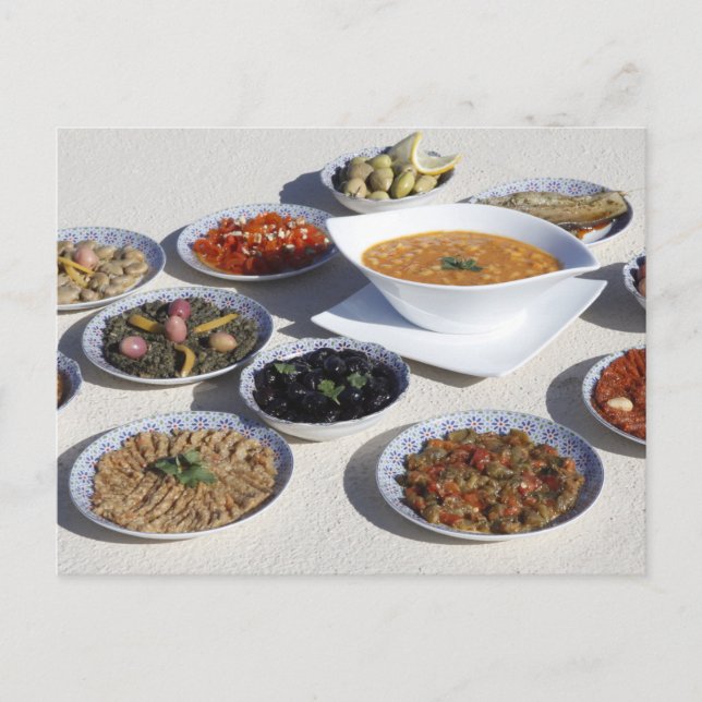 Postal Comida marroquí - Tagine marroquí (Anverso)