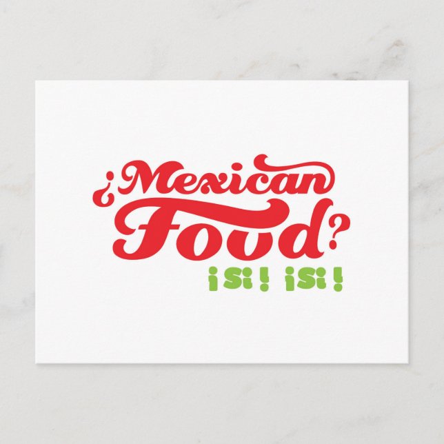 POSTAL COMIDA MEXICANA (Anverso)