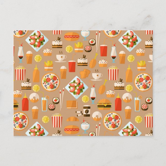 Postal Comida rápida (Anverso)